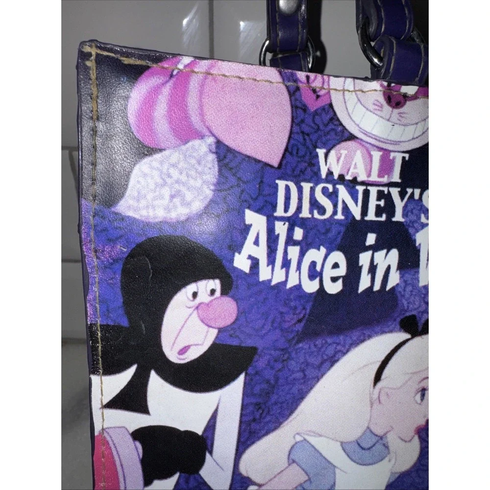 RARE DISNEY ALICE‎ IN WONDERLAND PURSE/SHOULDER BAG VINYL VINTAGE 1990s GW996